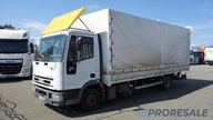 IVECO EUROCARGO ML 80EL15 EURO 3 valník s plachtou + hydraulické zvedací čelo